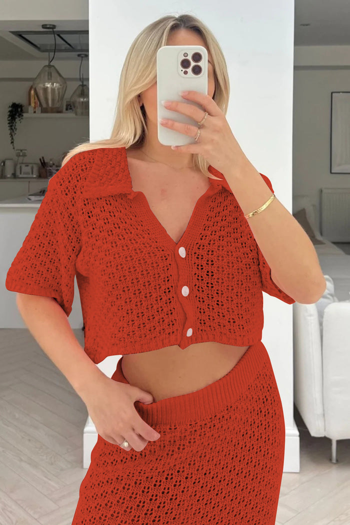Hanny Co ord Set - Red