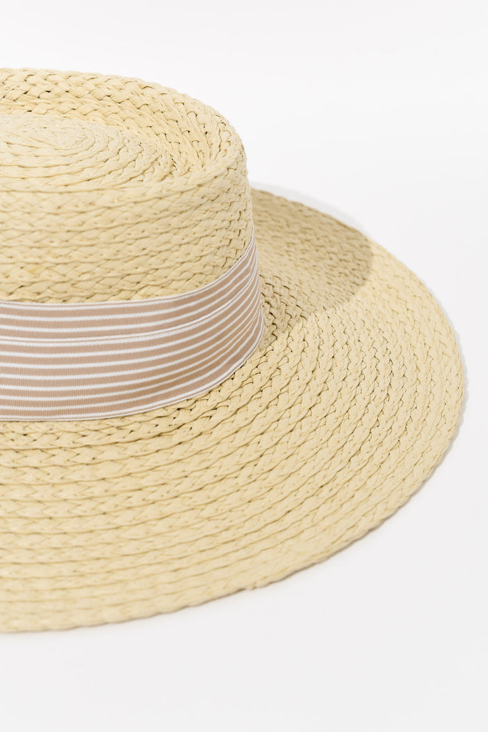 Hayman Natural Raffia Capeline