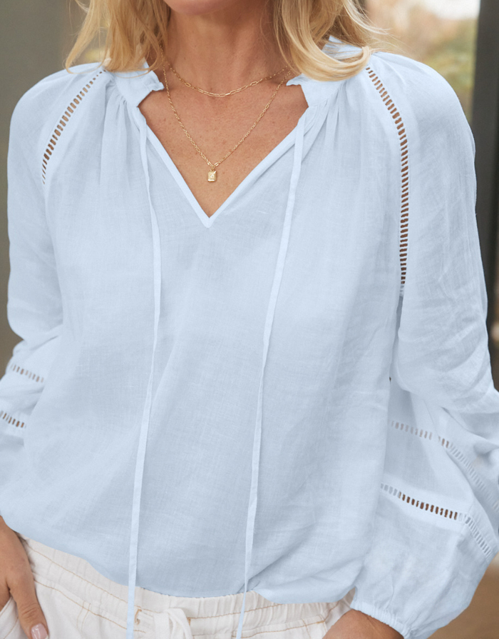 Isabelle Blouse - Ice Blue