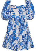 Jessica Dress (Blue Floral Boho)