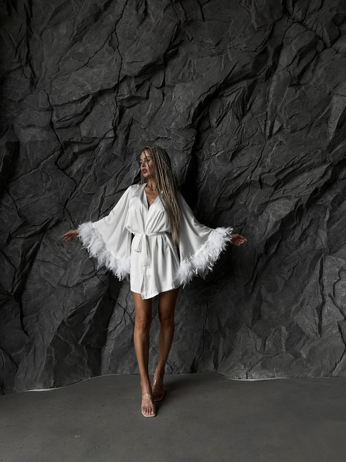 Katie Night Suit Set - White