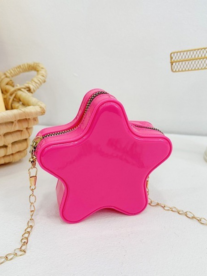 Kids Mini Star Pink Crossbody Purse