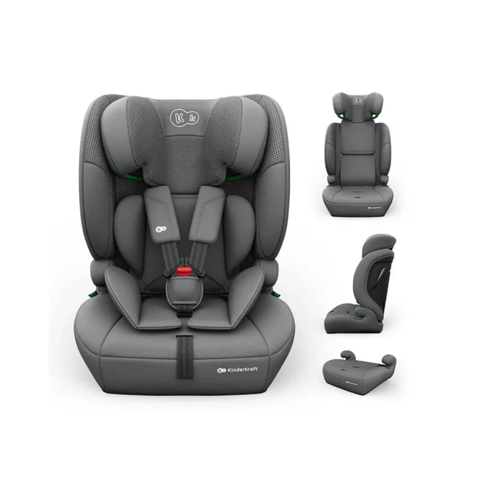 Kinderkraft Comfort Up 2 Plus Group 1/2/3 i-Size Car Seat - Grey Grey - ebebek
