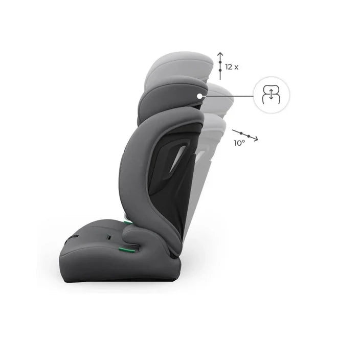 Kinderkraft Comfort Up 2 Plus Group 1/2/3 i-Size Car Seat - Grey Grey - ebebek