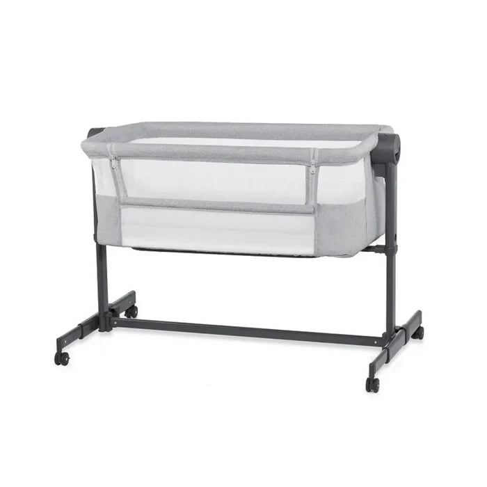 Kinderkraft Nestee Up 2 Bedside Crib - Light Grey Light Grey - ebebek