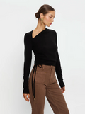 Kivari Annika Jersey Top - Black