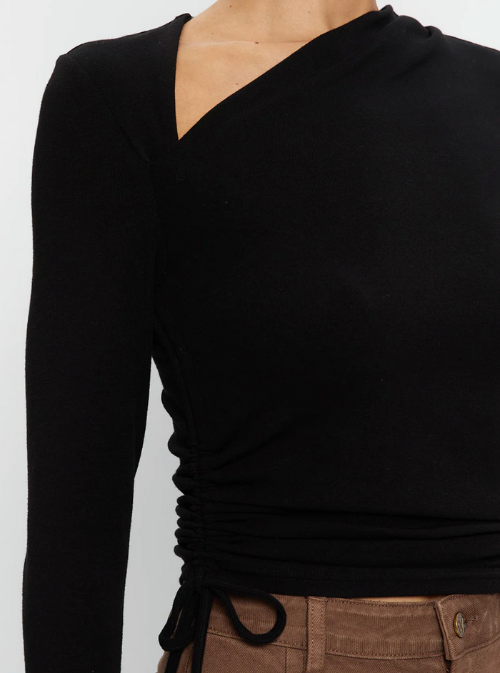 Kivari Annika Jersey Top - Black