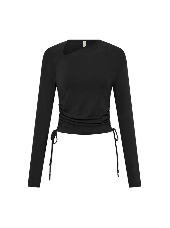 Kivari Annika Jersey Top - Black
