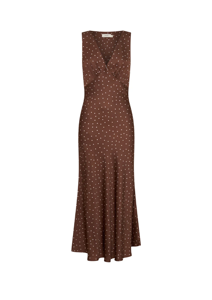 Kivari Edie Midi Dress - Brown
