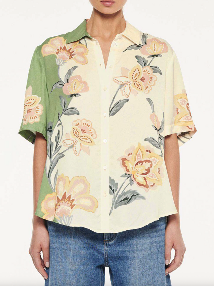 Kivari Lottie Shirt - Green/Cream
