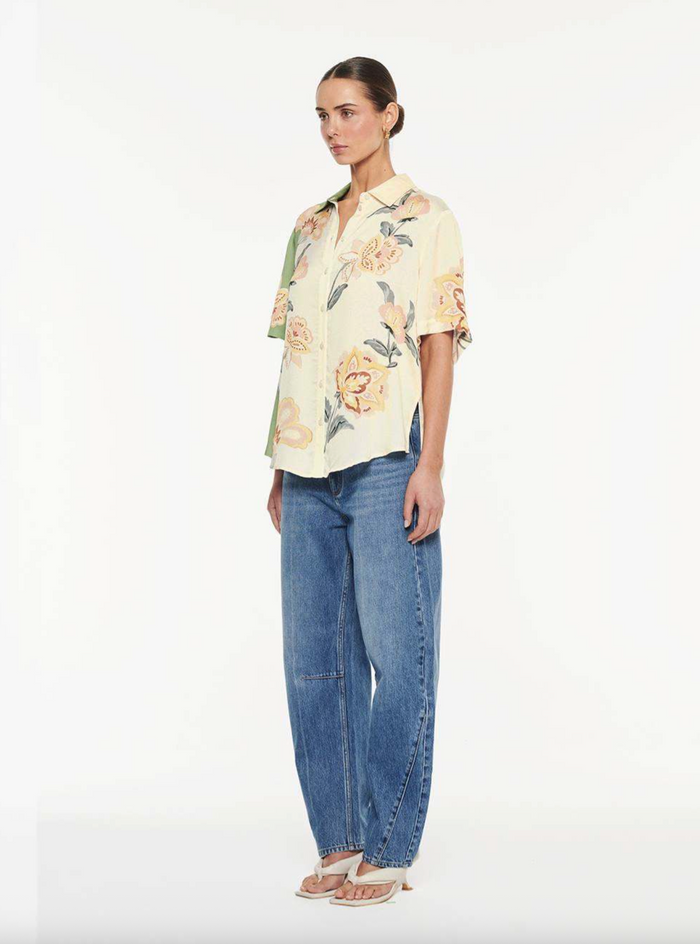 Kivari Lottie Shirt - Green/Cream