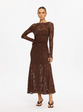 Kivari Marie Lace Maxi Dress - Chocolate