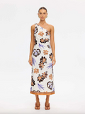 Kivari Marit Midi Dress - Cream Tan