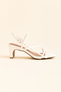 Krystal White Crossover Heel