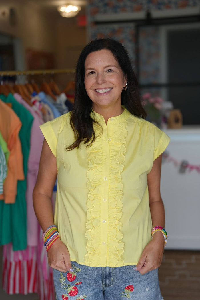 Lemon Sleeveless Top