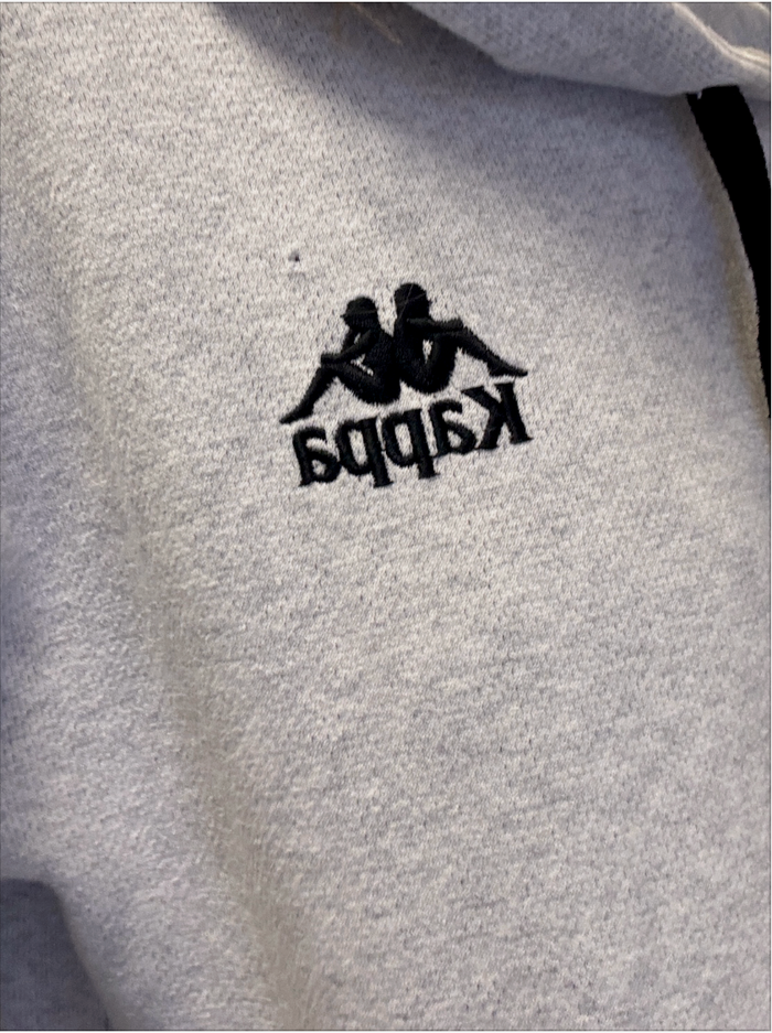 Light Grey Kappa hoodie