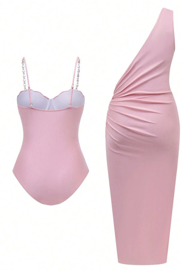 Lilac Glow Swimsuit Set - Pink