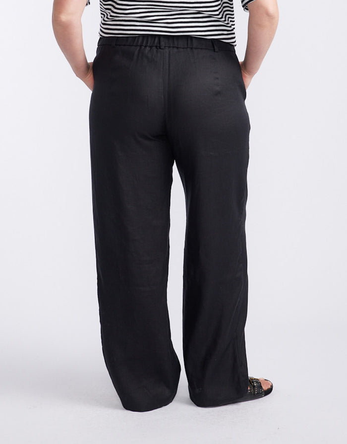 Linen Trouser - Black