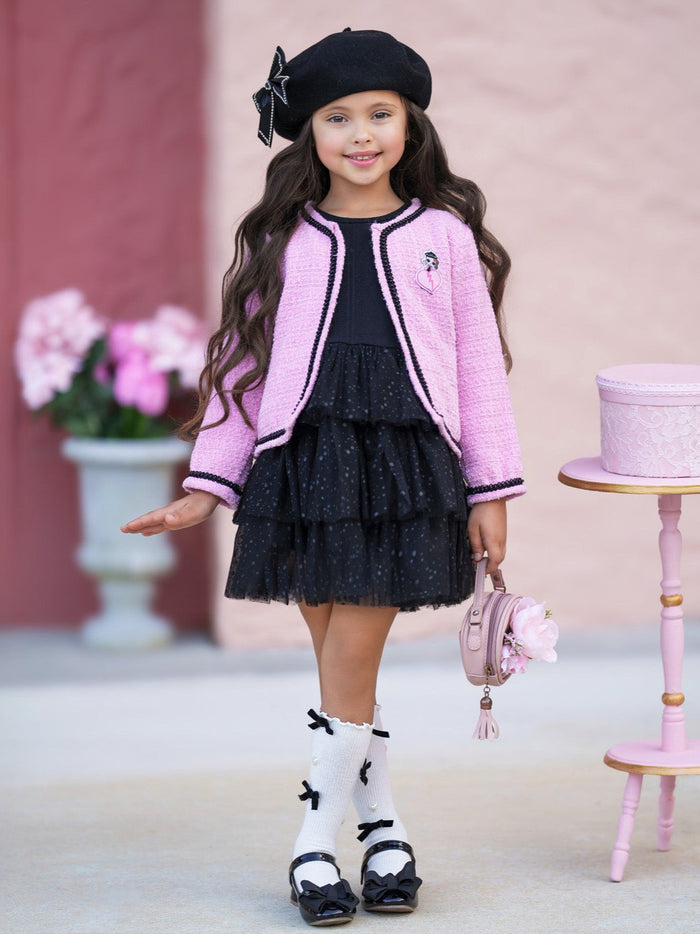 L.O.L. SURPRISE! Posh Tweed Blazer and Sequin Dress Set Mia Belle Girls