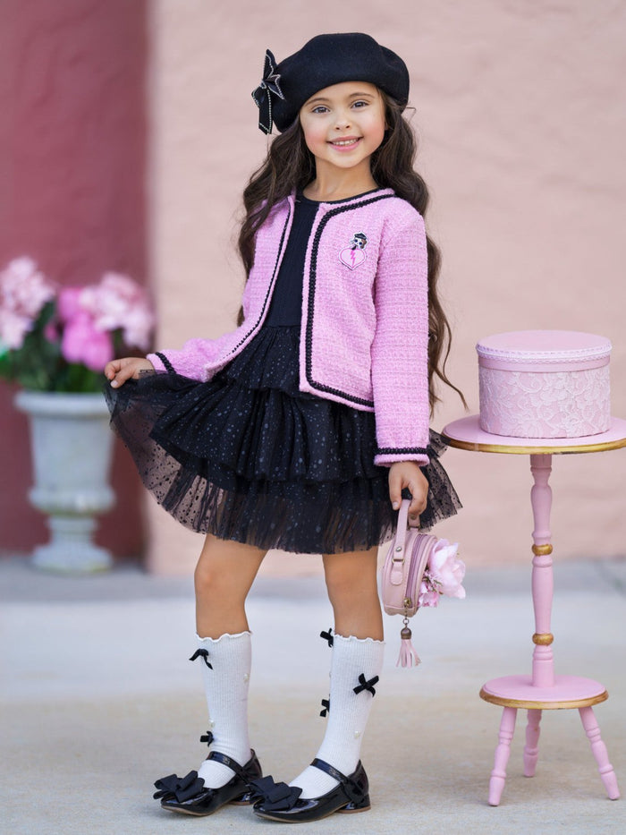 L.O.L. SURPRISE! Posh Tweed Blazer and Sequin Dress Set Mia Belle Girls