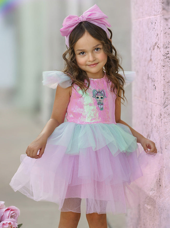 L.O.L. SURPRISE! x Mia Belle Girls Unicorn Sparkle Tutu Dress