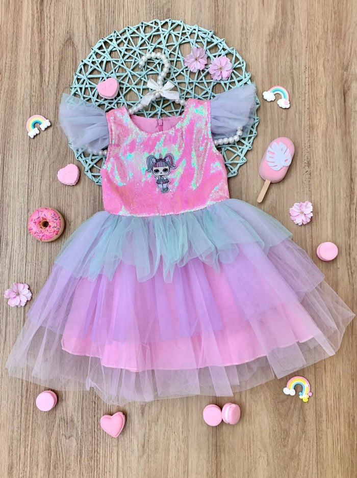 L.O.L. SURPRISE! x Mia Belle Girls Unicorn Sparkle Tutu Dress