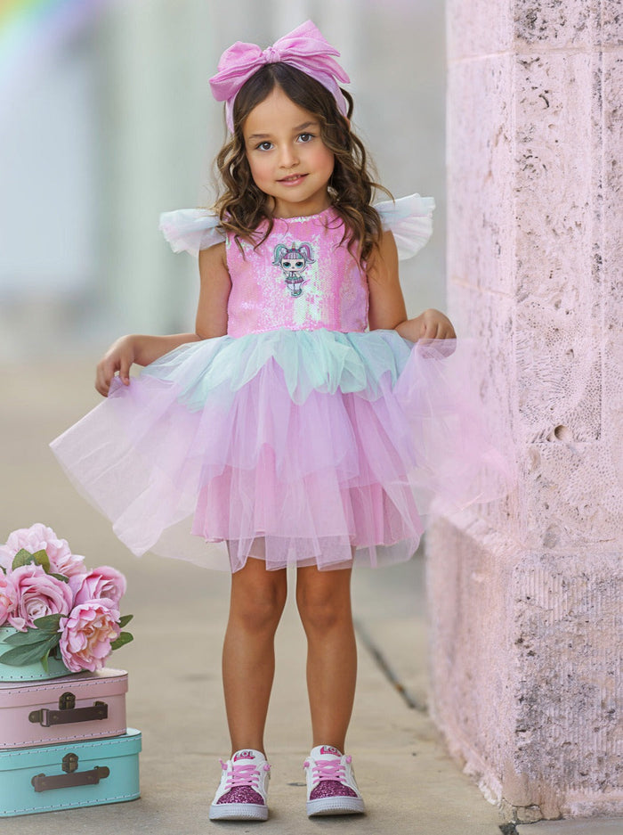 L.O.L. SURPRISE! x Mia Belle Girls Unicorn Sparkle Tutu Dress