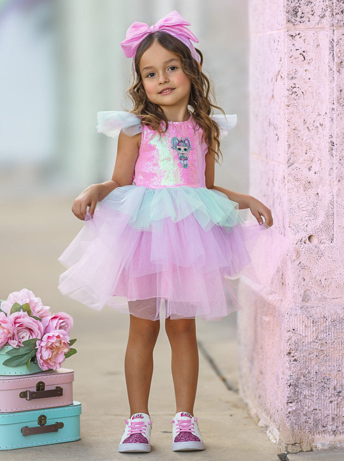 L.O.L. SURPRISE! x Mia Belle Girls Unicorn Sparkle Tutu Dress