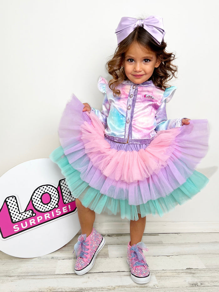 L.O.L. SURPRISE! x Mia Belle Girls Unicorn Tutu Skirt Set