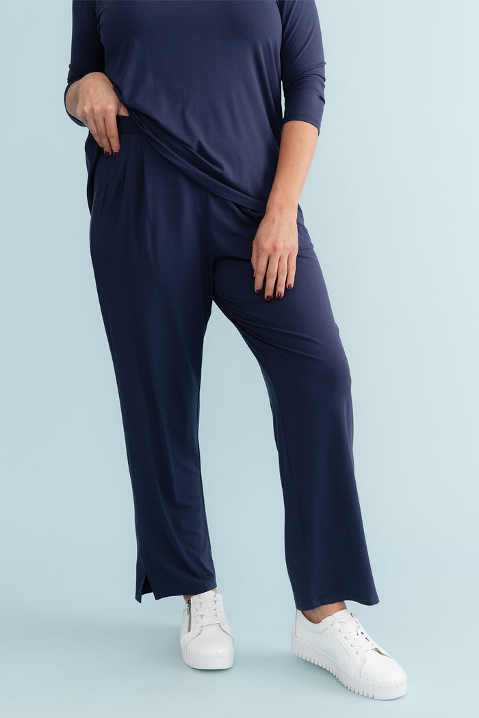 Lopez Navy Pocket Pants - Petite,Lifestyle