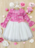 Fancy Toddler Clothes | Girls Love Print Tutu Dress | Girls Boutique