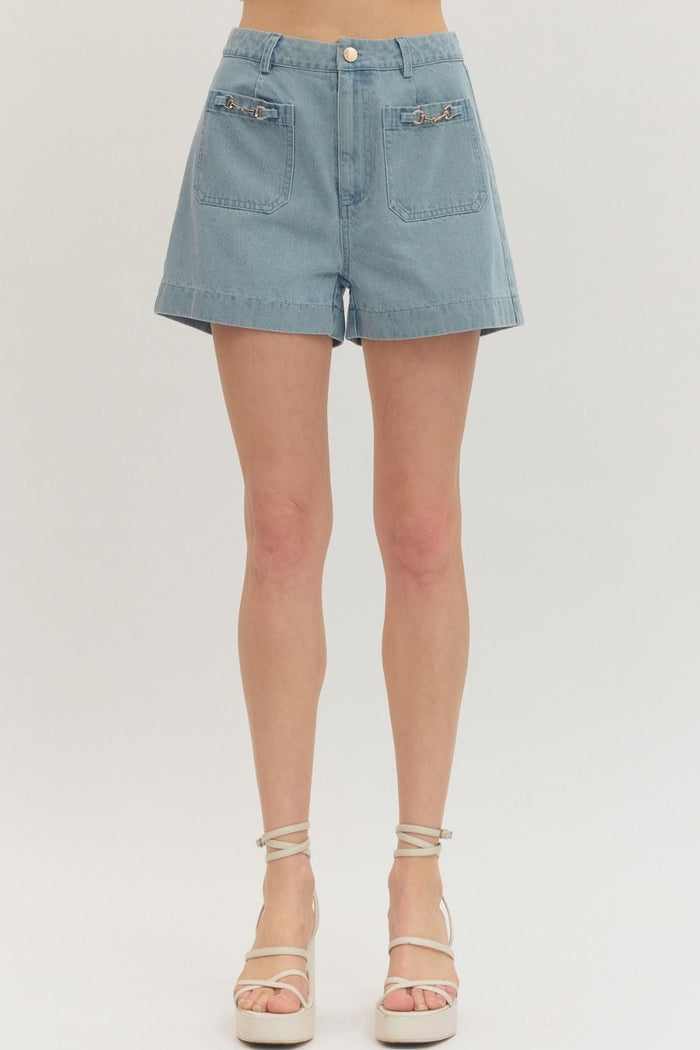 LT Blue Jean Shorts