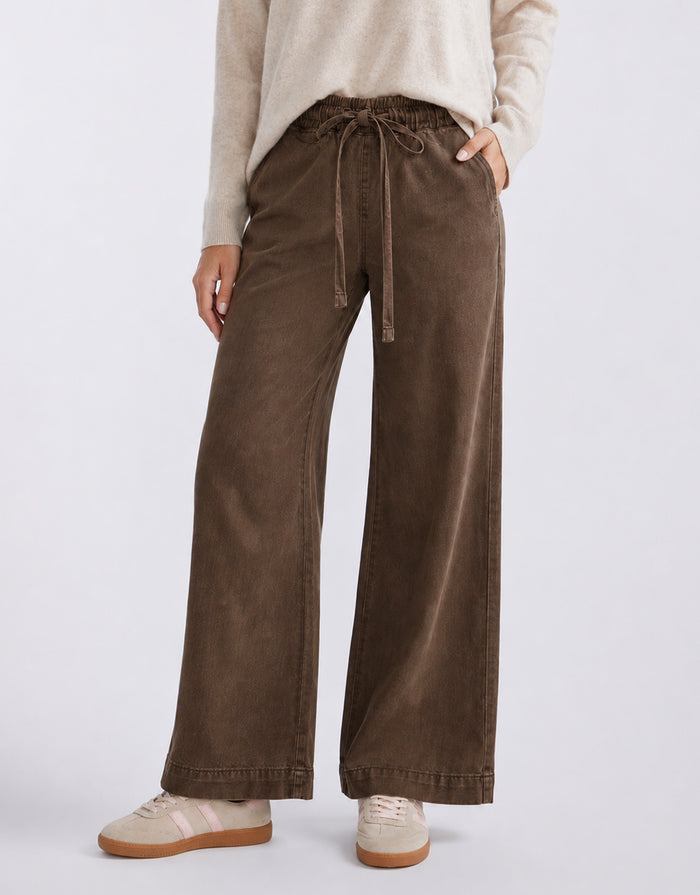 Lucia Tencel Denim Jean - Chocolate