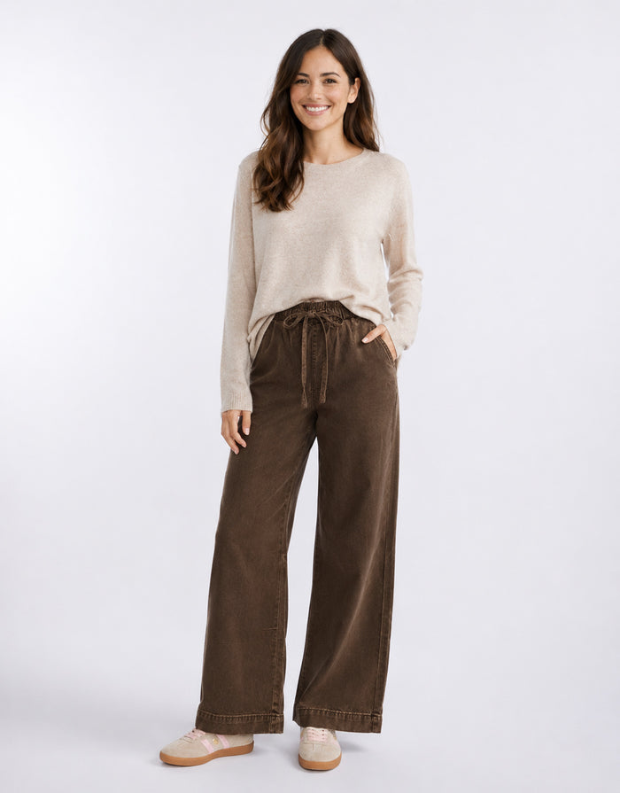 Lucia Tencel Denim Jean - Chocolate