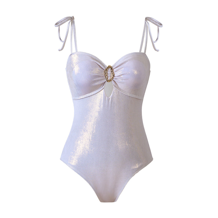 Lunar Glow Swimsuit Set - Silver