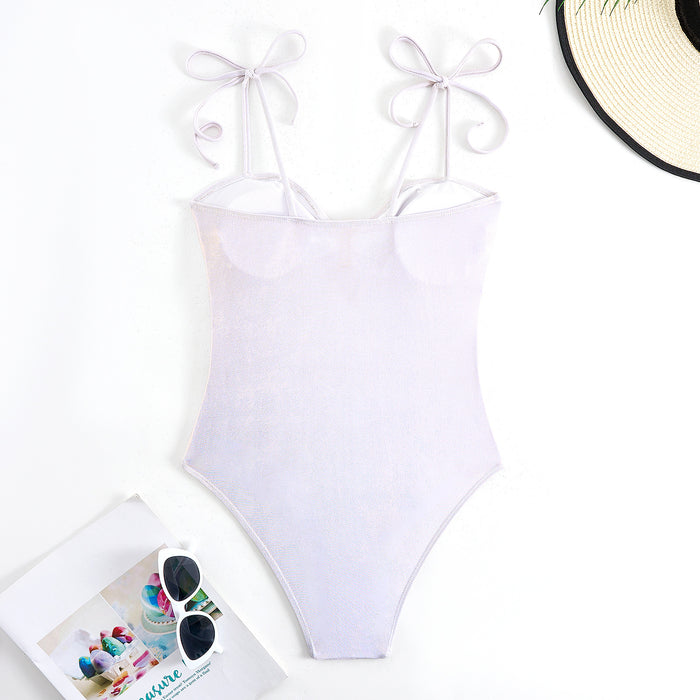 Lunar Glow Swimsuit Set - Silver