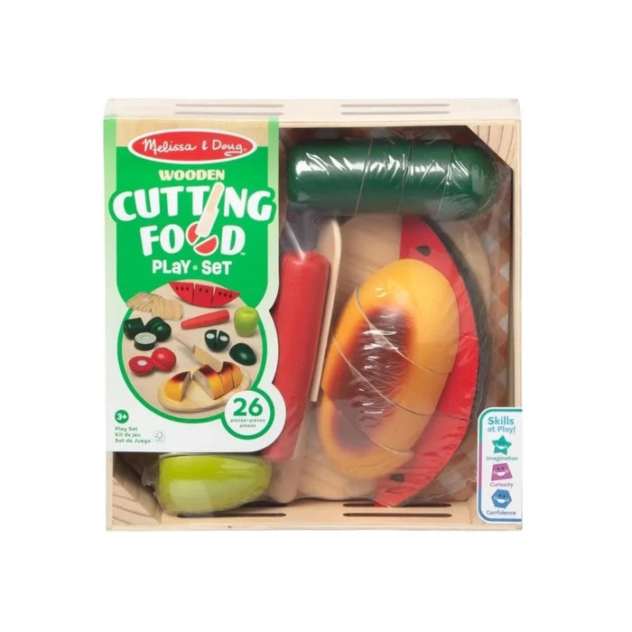 Melissa & Doug Wooden Cutting Food Play Set - ebebek
