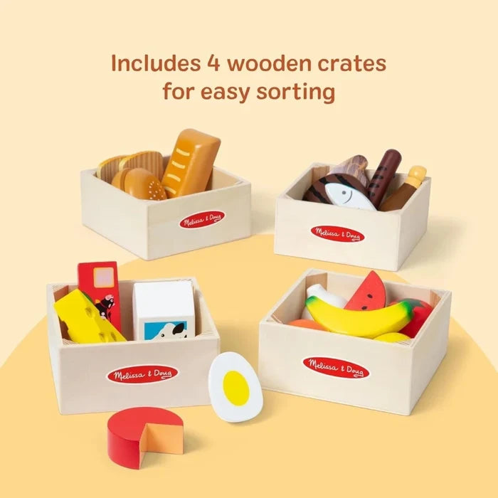 Melissa & Doug Wooden Food Set 21 pcs - ebebek