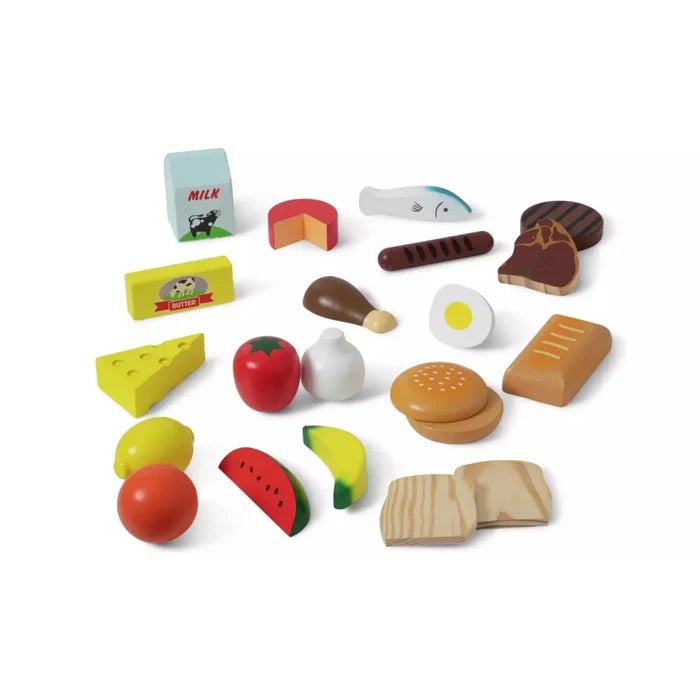 Melissa & Doug Wooden Food Set 21 pcs - ebebek