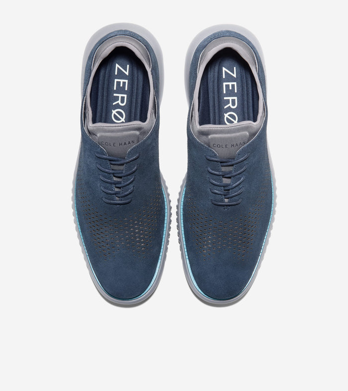 Men's 2.ZERØGRAND Laser Wingtip Oxfords-Milky Blue-Ultimate Gray