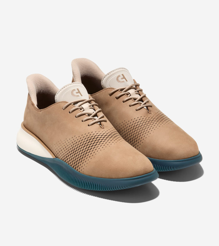 Men's 6.ZERØGRAND Laser Quick-On Oxfords-Dark Latte-Natural