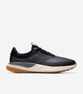 Men's GrandPrø All-Day Golf Shoes-Black-Gray Pinstripe-Ivory