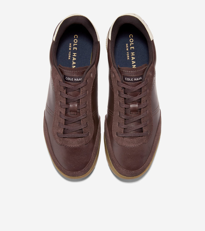 Men's GrandPrø Slimline Sneakers-Dark Chocolate-Ivory