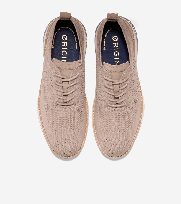 Men's ØriginalGrand Energyweave Stitchlite™ Wingtip Oxfords-Irish Coffee-Blue Blizzard