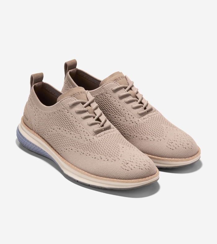 Men's ØriginalGrand Energyweave Stitchlite™ Wingtip Oxfords-Irish Coffee-Blue Blizzard