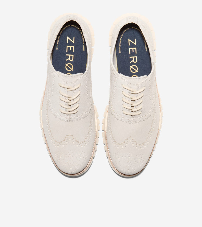 Men's ZERØGRAND Remastered Wingtip Oxfords-Angora-Natural-Ivory