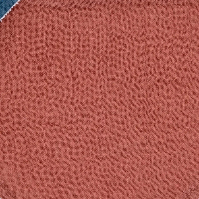 Messy Duck Bandana Baby Bib Pack of 2 - Terracotta & Deep Navy - ebebek