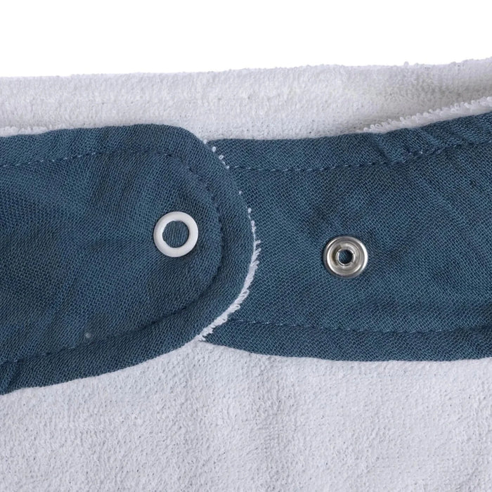 Messy Duck Bandana Baby Bib Pack of 2 - Terracotta & Deep Navy - ebebek