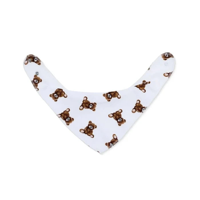 Messy Duck Cotton Bandana Bibs Pack of 3 - Teddy Bear - ebebek