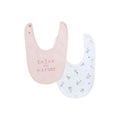 Messy Duck Printed Baby Bibs Pack of 2 - Floral - ebebek